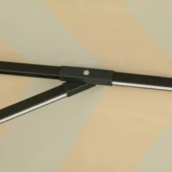 11' X 11' Calypso II Market Patio Umbrella With Solar LED Strip Lights Champagne/Taupe - Island Umbrella -Garden Furniture Discounts GUEST 0021452e 0e7c 4047 8994 2c40037ff439