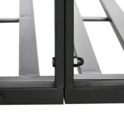 Outsunny 6' Metal Arch Backyard Garden Bridge, Safety Siderails, Arc Footbridge For Backyard Creek, Stream, Pond, Black -Garden Furniture Discounts GUEST 0086d8d3 8716 4f68 a109 6321b7269141