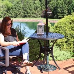 Sunnydaze Decor Sunnydaze 30.75" Round Sigonella Cast Aluminum Outdoor Patio Table, Black 17 Sunnydaze Decor Sunnydaze 30.75" Round Sigonella Cast Aluminum Outdoor Patio Table, Black -Garden Furniture Discounts GUEST 017365ad 32b5 4e15 ad96 ca88125a006b