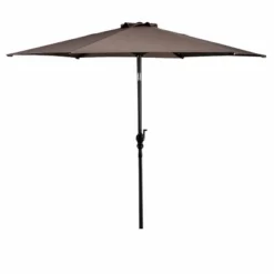 Costway 9ft Patio Umbrella Patio Market Steel Tilt W/ Crank Outdoor Yard Garden (Tan) -Garden Furniture Discounts GUEST 01cfb995 72ce 482d 8280 7b9dcf51ffd8