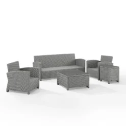 Bradenton 5pc Outdoor Wicker Sofa Set - Crosley -Garden Furniture Discounts GUEST 0234dbd0 ab31 428c bae6 759df3d4f20c