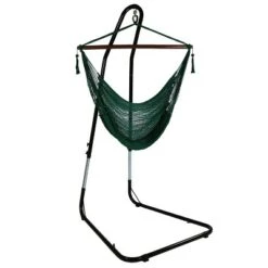 Sunnydaze Decor Sunnydaze Caribbean Style Extra Large Hanging Rope Hammock Chair Swing With Stand - 300 Lb Weight Capacity -Garden Furniture Discounts GUEST 02523054 699e 495b 8a70 ad111a99b8ff