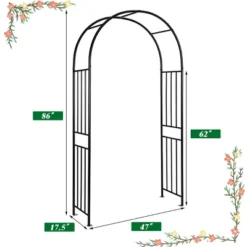 Costway 7.2Ft Garden Arch Steel Arbor Wedding Garden Decoration Climbing Plants W/Stakes 13 Costway 7.2Ft Garden Arch Steel Arbor Wedding Garden Decoration Climbing Plants W/Stakes -Garden Furniture Discounts GUEST 027abbee 9a43 4f69 8d85 1dd88654113f