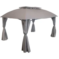 Sunnydaze Decor Sunnydaze Soft Top Rectangle Patio Gazebo With Screens And Privacy Walls For Backyard, Garden Or Deck - 10' X 13' -Garden Furniture Discounts GUEST 047bb70c d176 4a15 900f 496a16e7f841