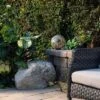 10" Ceramic Gazing Globe Gray - Alpine Corporation -Garden Furniture Discounts GUEST 05dbfdf5 fb87 4bcc 9131 26cbb5b47de8