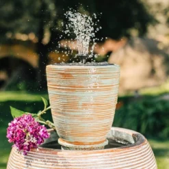 12.75" Pisa Instant Cordless Fountain Patina Copper - Bernini -Garden Furniture Discounts GUEST 071a24bf ff72 486c 9023 ba9d7712ca7d