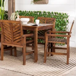 7pc Slatted Chevron Acacia Patio Dining Set - Saracina Home 19 7pc Slatted Chevron Acacia Patio Dining Set - Saracina Home -Garden Furniture Discounts GUEST 0739b11c 311d 443b 9be9 5f58fdbea9ef