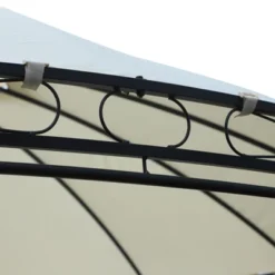 Outsunny 11.5' Steel Outdoor Patio Gazebo Canopy With Double Roof Romantic Round Design & Included Side Curtains -Garden Furniture Discounts GUEST 0979b341 18a8 449a 9f46 98bdef5b5dff