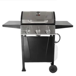 Grill Boss GBC1932M Outdoor BBQ 3 Burner Propane Gas Grill For Barbecue Cooking With Top Cover Lid, Wheels, And Side Storage Shelves, Black -Garden Furniture Discounts GUEST 0a6c9a80 5892 4cd4 911f 8e3c3e683bb3