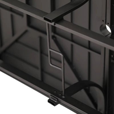 7pc Outdoor Dining Set With Svivel Chairs With Cushions & Large Metal Rectangle Table With Umbrella Hole - Captiva Designs 10 7pc Outdoor Dining Set With Svivel Chairs With Cushions & Large Metal Rectangle Table With Umbrella Hole - Captiva Designs - Image 8