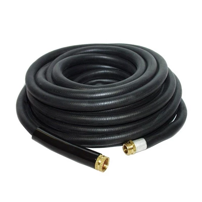 Apache 98108804 50 Foot Industrial Rubber Garden Water Hose With Heavy Duty MGHT X FGHT Brass Fittings And 1 Bend Restrictor (2 Pack) 3 Apache 98108804 50 Foot Industrial Rubber Garden Water Hose With Heavy Duty MGHT X FGHT Brass Fittings And 1 Bend Restrictor (2 Pack)