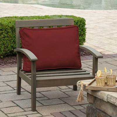 19" X 24" X 8" ProFoam Outdoor Plush Deep Seat Back Cushion Classic Red - Arden Selections 3 19" X 24" X 8" ProFoam Outdoor Plush Deep Seat Back Cushion Classic Red - Arden Selections