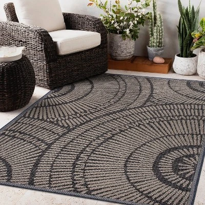 World Rug Gallery Abstract Indoor/Outdoor Area Rug 10 World Rug Gallery Abstract Indoor/Outdoor Area Rug - Image 8