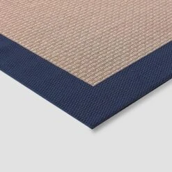 7' X 10' Frame Outdoor Rug Navy - Smith & Hawkenā¢