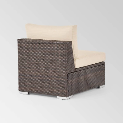 Santa Rosa Wicker Patio Accent Chair - Brown - Christopher Knight Home 4 Santa Rosa Wicker Patio Accent Chair - Brown - Christopher Knight Home - Image 2