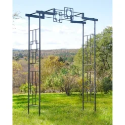 Achla Designs 95.5" Elegant Handcrafted Square-on-Square Iron Garden Arbor Graphite Powder Coated Finish 15 Achla Designs 95.5" Elegant Handcrafted Square-on-Square Iron Garden Arbor Graphite Powder Coated Finish -Garden Furniture Discounts GUEST 12183dd2 e31b 4d36 b336 b291eb1f8d89