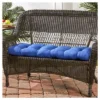 Solid Outdoor Swing And Bench Cushion - Marine - Kensington Garden