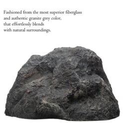 Gardenised Decorative Outdoor Weather-Resistant Artistic Artificial Faux Stone Rock, Garden Patio Granite Grey Fiberglass Stone -Garden Furniture Discounts GUEST 1427dd2f 5fb4 4b39 bb41 c05fbf668584