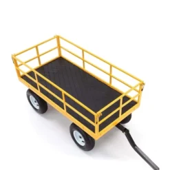 Gorilla Carts 1200lbs. Capacity Industrial Steel Utility Wagon With Removable Sides And 2 In 1 Handle For Towing - Yellow (GOR1201B) -Garden Furniture Discounts GUEST 15d65ce2 7345 4556 9367 5cd8c911e227