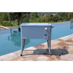 80qt Portable Rolling Patio Cooler - Permasteel -Garden Furniture Discounts GUEST 16523887 d1bb 4d80 8e8f 8d1751b1268e