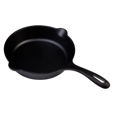 Victoria Seasoned Cast Iron Skillet 8" Black 3 Victoria Seasoned Cast Iron Skillet 8" Black
