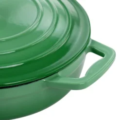MegaChef 2 Quart Round Enameled Cast Iron Braiser Pan In Green 12 MegaChef 2 Quart Round Enameled Cast Iron Braiser Pan In Green -Garden Furniture Discounts GUEST 175237d1 404d 48e4 a6a6 caa3e774744d