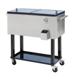 Outsunny 80 QT Rolling Cooling Bins Ice Chest On Wheels Outdoor Stand Up Drink Cooler Cart For Party 19 Outsunny 80 QT Rolling Cooling Bins Ice Chest On Wheels Outdoor Stand Up Drink Cooler Cart For Party -Garden Furniture Discounts GUEST 17a83729 3fd2 438c b7d8 69feefe24b3b