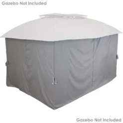 Sunnydaze Decor Sunnydaze Gazebo 4-Piece Polyester Sidewall Set For 10' X 13' Soft Top Rectangle Patio Gazebo - 125" W X 77" H -Garden Furniture Discounts GUEST 18253977 8f61 437d 8e47 5a8bcae6c8bd