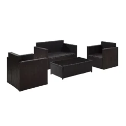 Palm Harbor 4pc All-Weather Wicker Patio Seating Set - Sand - Crosley -Garden Furniture Discounts GUEST 18fd3fcb 3c9a 4631 b933 87f2a713af22