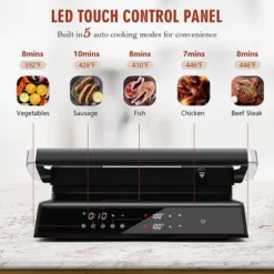 Costway Electric Panini Press Grill 1200W Sandwich Maker With Independent Temperature Control & Removable Drip Tray -Garden Furniture Discounts GUEST 19618fd5 032a 4174 a65f e763197c7376