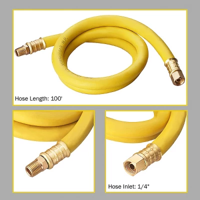 Fleming Supply Retractable Rubber Air Hose Reel, 20.75" X 7" X 19" 4 Fleming Supply Retractable Rubber Air Hose Reel, 20.75" X 7" X 19" - Image 2