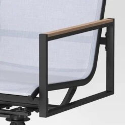 2pc Henning Swivel Outdoor Patio Dining Chairs Rocking Chairs Black - Project 62™ -Garden Furniture Discounts GUEST 19a9f95e abe8 4ebf a614 b298701d091f