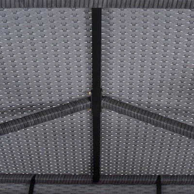 5pc Outdoor Rattan Bar Set With Stools & Cushions- Gray - WELLFOR 15 5pc Outdoor Rattan Bar Set With Stools & Cushions- Gray - WELLFOR - Image 13