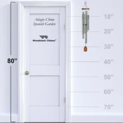 Woodstock Wind Chimes Signature Collection, Woodstock Adagio Chime, 33'' Spanish Garden Silver Wind Chime ADSG -Garden Furniture Discounts GUEST 1b5d45e0 bb4b 42ba bc36 47bcf57c9164