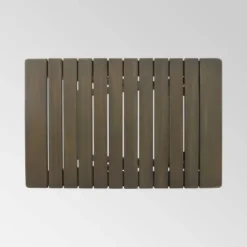 Malibu Folding Side Table - Gray - Christopher Knight Home -Garden Furniture Discounts GUEST 1b9563a6 c0ce 4fa1 b6ca 6ad4e2cbfcb3