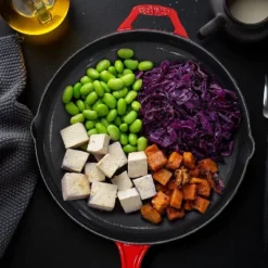 Bruntmor 12'' Pre-seasoned Cast Iron Frying Pan - Red -Garden Furniture Discounts GUEST 1cf7b426 55ad 47ee 87fb 9e960c645952