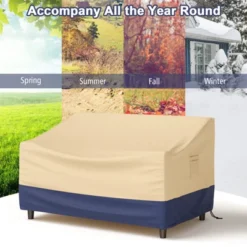 Costway Patio 60''x43'' 2-Seater Bench Loveseat Deep Sofa Cover Waterproof Handle Air Vent -Garden Furniture Discounts GUEST 1d7867ca 1237 4b89 8f1e 75b918833e5f