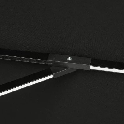 11' X 11' Calypso II Market Patio Umbrella With Solar LED Strip Lights Black - Island Umbrella 13 11' X 11' Calypso II Market Patio Umbrella With Solar LED Strip Lights Black - Island Umbrella - Image 11