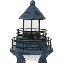 Sunnydaze Decor Sunnydaze Outdoor Backyard Garden Nautical Lighthouse Solar LED Pathlight Statue Figurine - 36" -Garden Furniture Discounts GUEST 1f235b09 0720 48f6 9e7f 52d9f1e99a6d