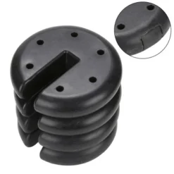 Z-Shade ZSCIRWTS-4 Black Durable Plastic Coated 5 Pound Circular Cement Core Canopy Shade Tent Outdoor Weight Plates, Set Of 4 -Garden Furniture Discounts GUEST 1fb75242 4fcb 41dc 9fbf 3159b8f73766