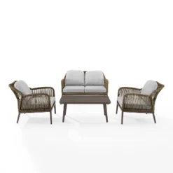 Haven 4pc Outdoor Wicker Conversation Set - Light Gray - Crosley 20 Haven 4pc Outdoor Wicker Conversation Set - Light Gray - Crosley -Garden Furniture Discounts GUEST 20c29a90 c35e 455f a2b9 33c9c49e81e4