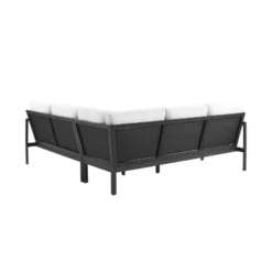 Linon Lark Aluminum Sectional Sofa White -Garden Furniture Discounts GUEST 210e52d7 9e32 4aa6 9066 8efe74dd529e