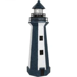 Sunnydaze Decor Sunnydaze Outdoor Backyard Garden Nautical Lighthouse Solar LED Pathlight Statue Figurine - 36" -Garden Furniture Discounts GUEST 21c28be1 16b0 42e8 a24d 80494a5d2c45