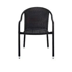 Palm Harbor 4pk Outdoor Wicker Stackable Chairs - Brown - Crosley -Garden Furniture Discounts GUEST 22443453 3642 4f7d 8748 47eaacf2a74e