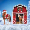 Collections Etc Holiday Horse Barn 2-Piece Outdoor Stake Set -Garden Furniture Discounts GUEST 25acf8a8 08e4 4f05 9eea 974f0d5b2887