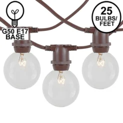 Novelty Lights Globe Outdoor String Lights With 25 In-Line Sockets Brown Wire 25 Feet -Garden Furniture Discounts GUEST 268e2a1b 1ffe 47ed 9b41 697214e8b6e2