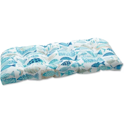 19"x44" Hooked Nautical Outdoor Loveseat Cushion - Pillow Perfect 7 19"x44" Hooked Nautical Outdoor Loveseat Cushion - Pillow Perfect - Image 5