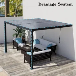 Aoodor Outdoor Louvered Pergola Adjustable Louvered Sloping Roof Wall-Mounted Pergola 18 Aoodor Outdoor Louvered Pergola Adjustable Louvered Sloping Roof Wall-Mounted Pergola -Garden Furniture Discounts GUEST 2759d87a 267c 4ac2 9d09 a235f25cd7a3
