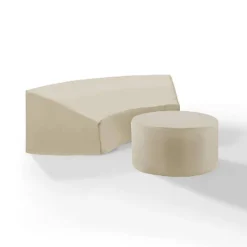 Crosley 2pc Furniture Covers, Round Sectional Sofa And Coffee Table, Tan -Garden Furniture Discounts GUEST 276ed3d0 e952 4fdf a391 3eeb2de17357