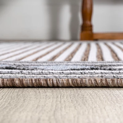 JONATHAN Y Sebastian High-Low Modern Diamond Border Classic Indoor/Outdoor Area Rug 8 JONATHAN Y Sebastian High-Low Modern Diamond Border Classic Indoor/Outdoor Area Rug - Image 6